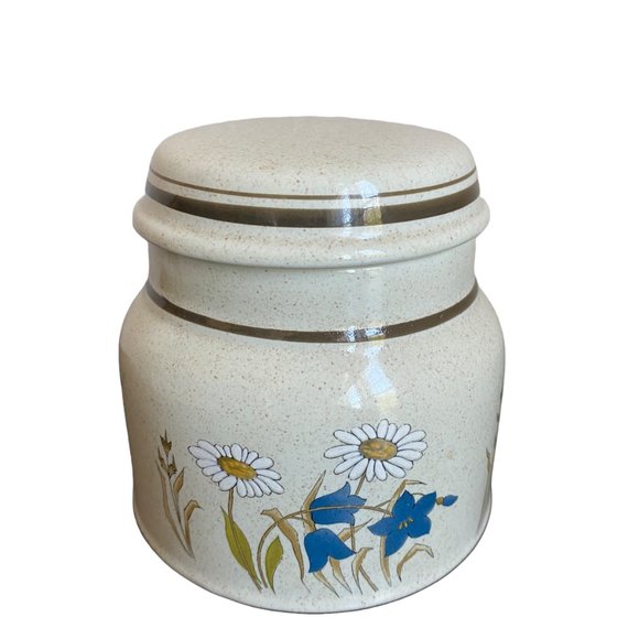 Royal Doulton Kitchen Vintage Royal Doulton Lambethware Hill Top Pattern Lidded Sugar Bowl